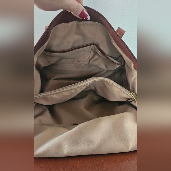 Banuce‎ Italian Vegetable Tanned Leather Satchel bag vintage - Picture 5 of 15